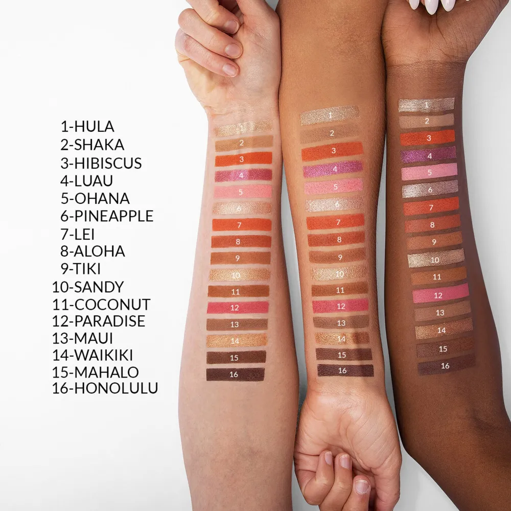 Revolution Beauty BH Hangin' In Hawaii 16 Color Shadow Palette^ Shadow Palettes