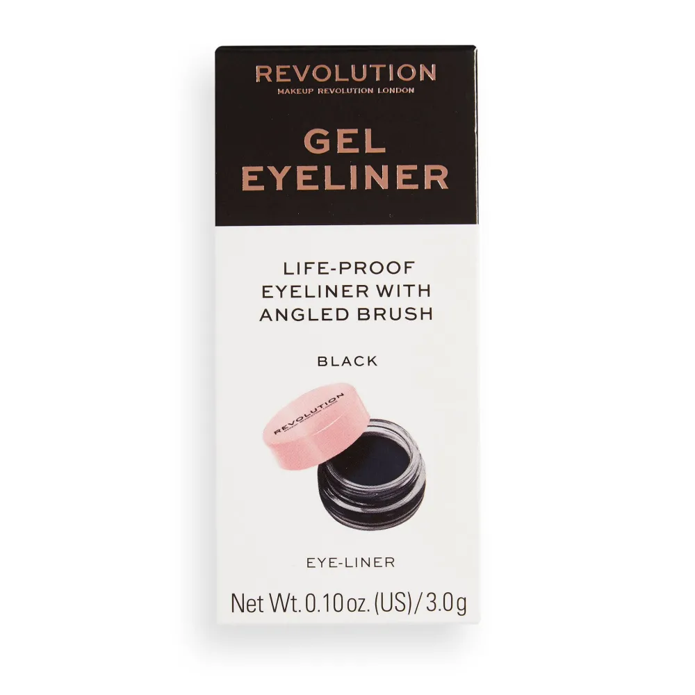 Revolution Beauty Gel Eyeliner Pot With Brush^ Eyeliner