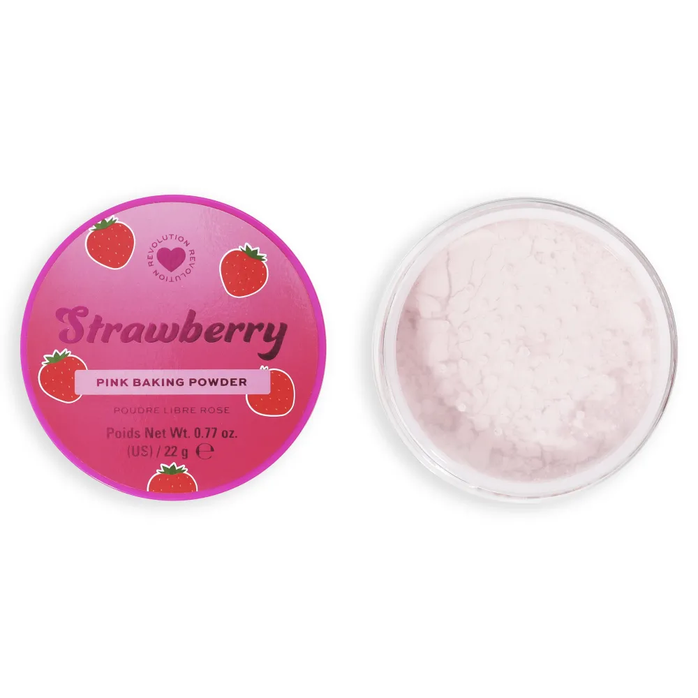 Revolution Beauty I Heart Revolution Strawberry Baking Powder Pink^ Baking Powder|Powder