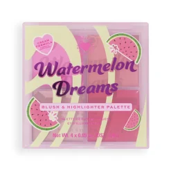 Revolution Beauty I Heart Revolution Watermelon Dreams Blush & Highlighter Quad^ Face Palette