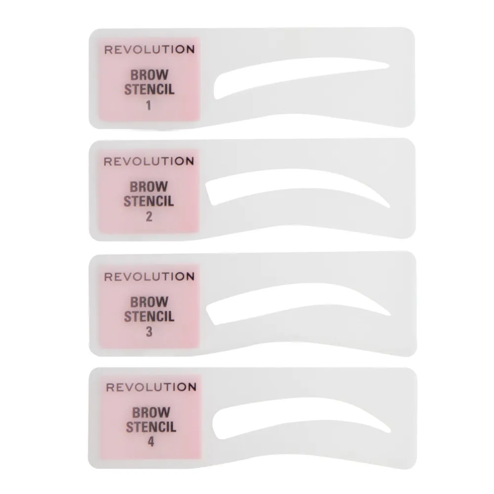 Revolution Beauty Makeup Revolution Brow Powder Stamp & Stencil Kit Ash Brown^ Brow Pomade|Brow Kit