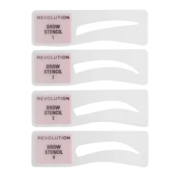 Revolution Beauty Makeup Revolution Brow Powder Stamp & Stencil Kit Medium Brown^ Brow Pomade|Brow Kit