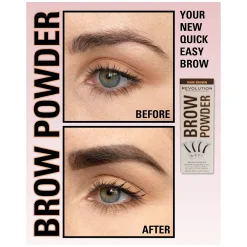 Revolution Beauty Makeup Revolution Brow Powder Stamp & Stencil Kit Dark Brown^ Brow Pomade|Brow Kit