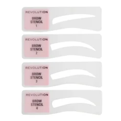Revolution Beauty Makeup Revolution Brow Powder Stamp & Stencil Kit Dark Brown^ Brow Pomade|Brow Kit