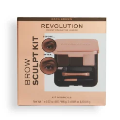 Revolution Beauty Makeup Revolution Brow Sculpt Kit Dark Brown^ Brow Kit