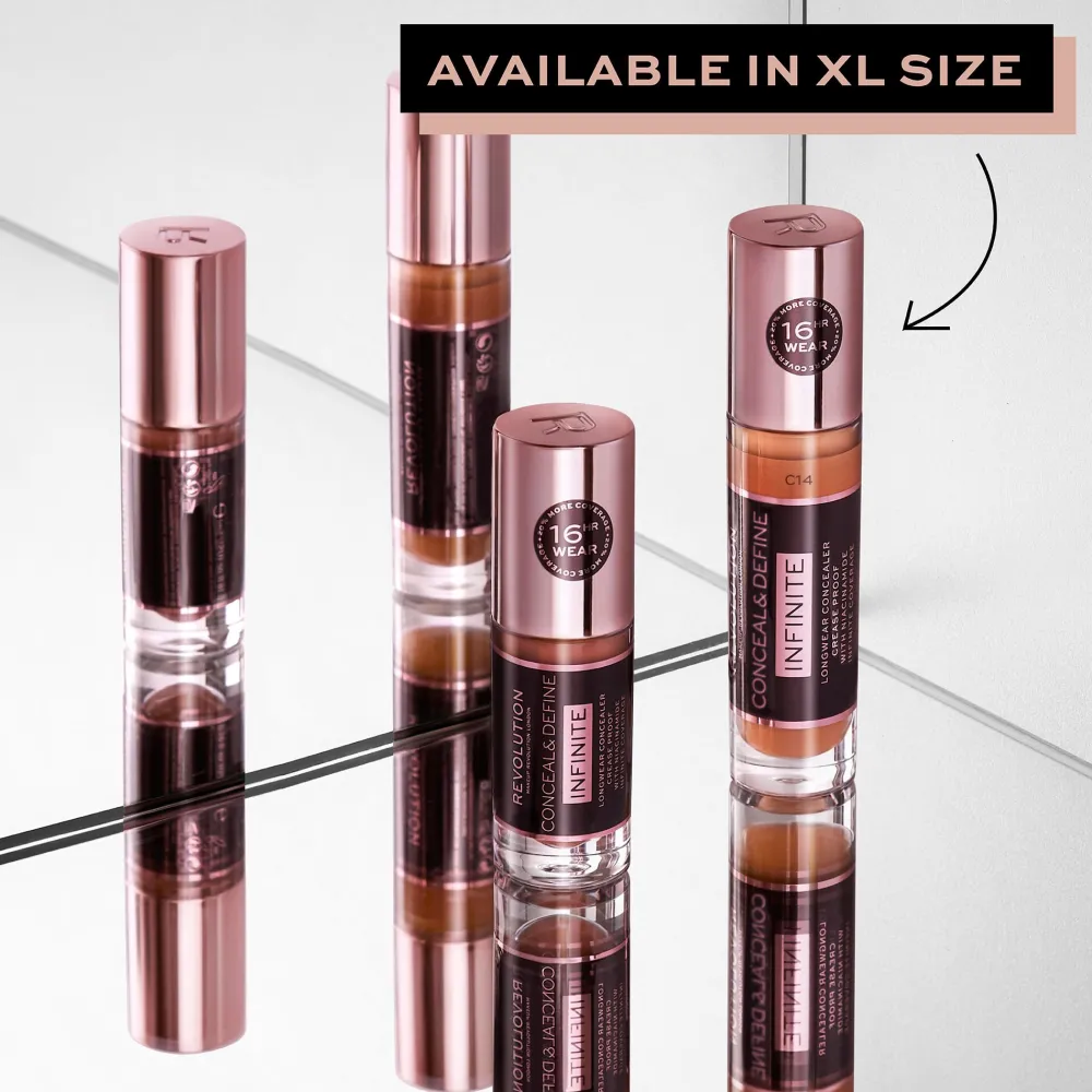 Revolution Beauty Makeup Revolution Conceal & Define Infinite Longwear Concealer (5ml) 5ml^ Contour|Concealer