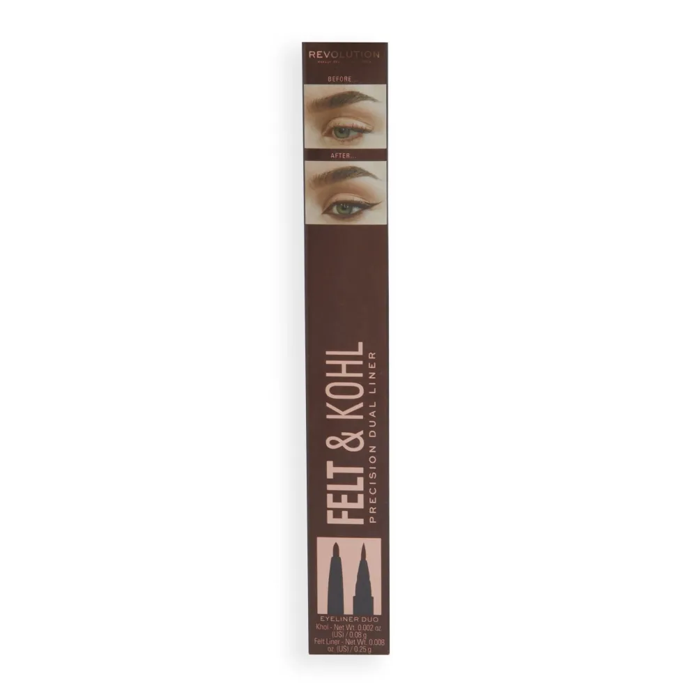 Revolution Beauty Makeup Revolution Felt & Kohl Eyeliner Brown^ Eyeliner