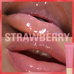 Revolution Beauty Makeup Revolution Juicy Peptide Lip Balm Pink Strawberry^ Lip Gloss|Lip Care