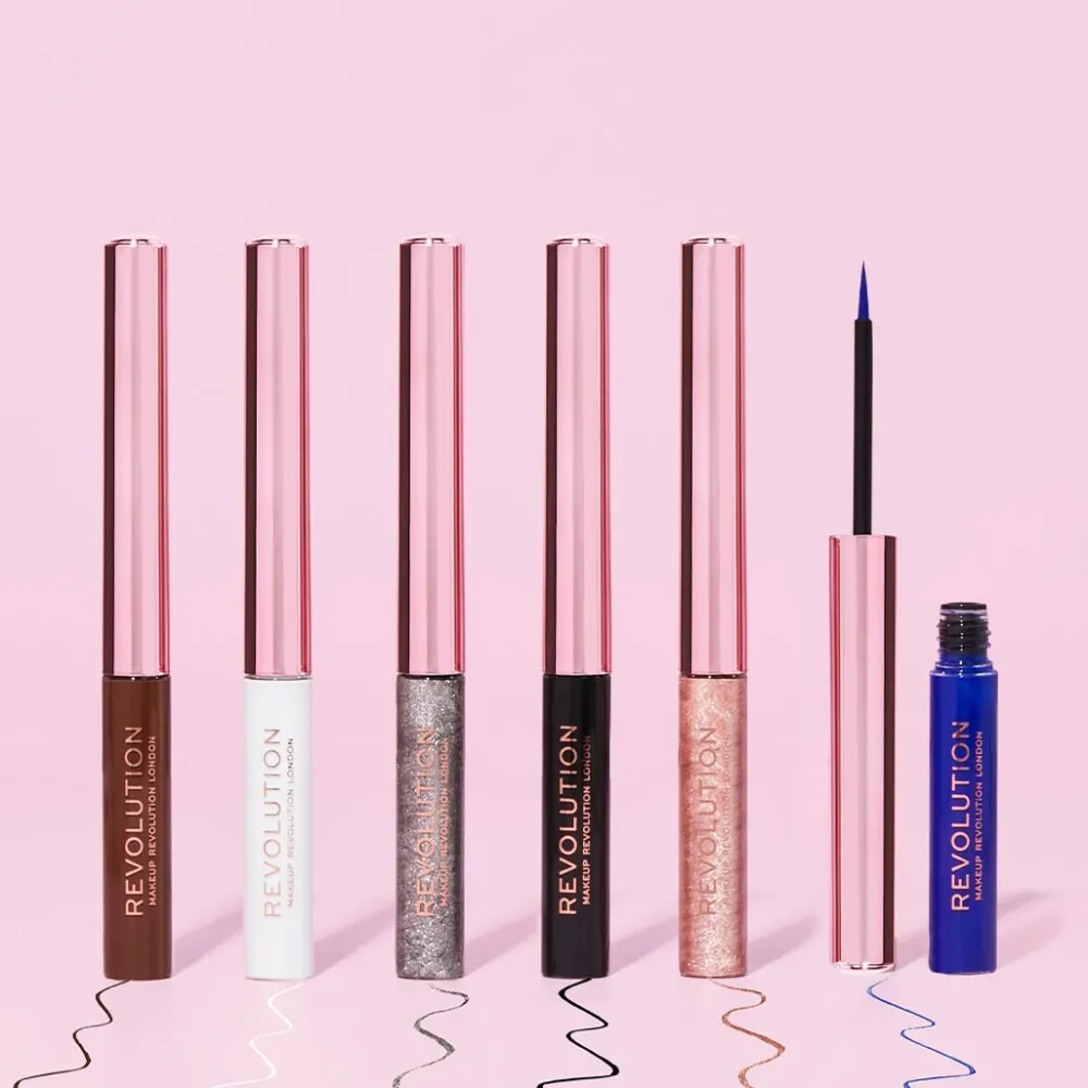 Revolution Beauty Makeup Revolution Super Flick Liquid Eyeliner Silver^ Eyeliner