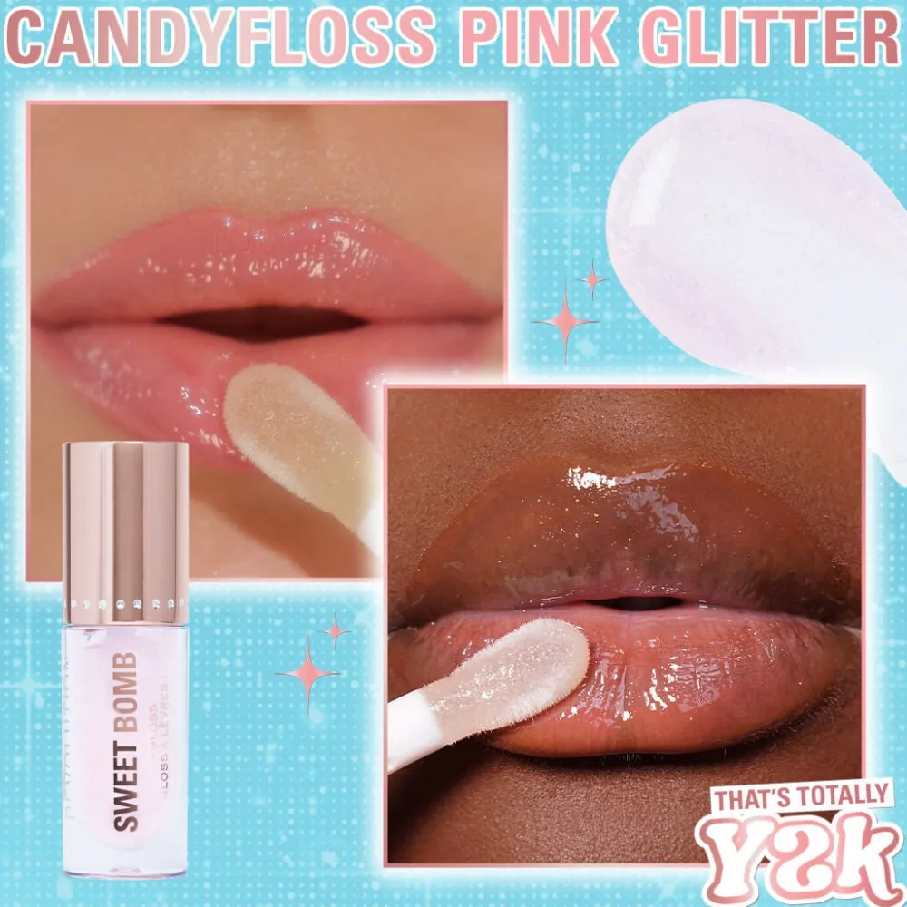 Revolution Beauty Makeup Revolution Y2k Sweet Bomb Lip Gloss Candyfloss Pink Glitter^ Lip Gloss
