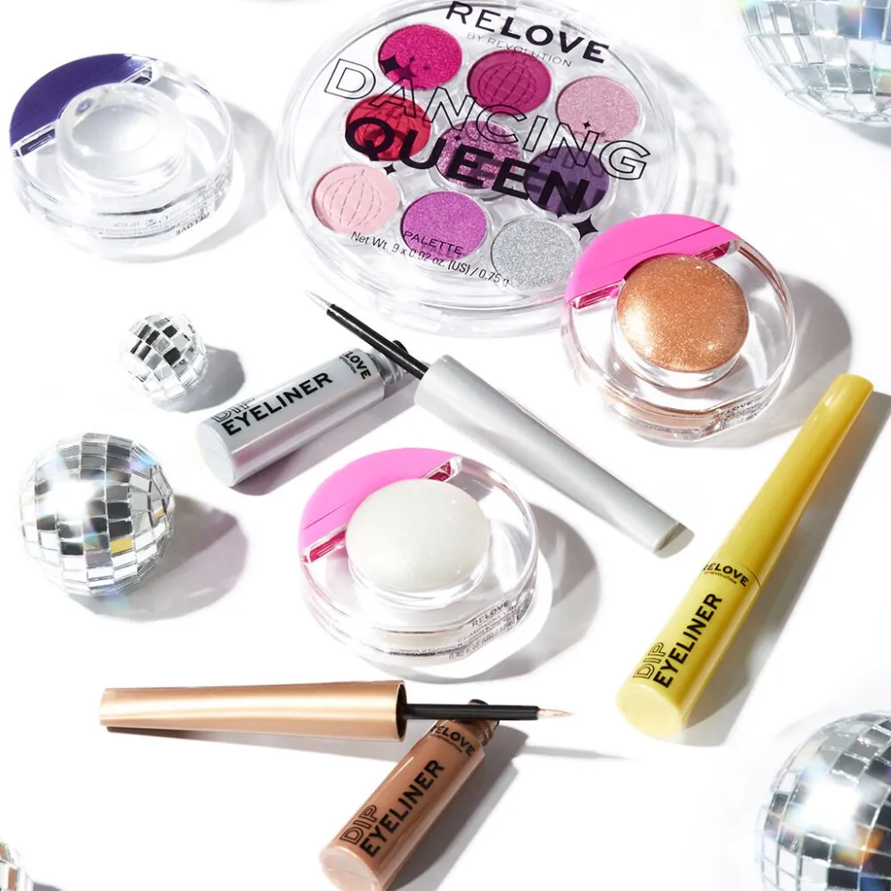 Revolution Beauty Relove by Revolution Dancing Queen Glitter Ball Liquid Highlighter Golden Energy^ Highlighter