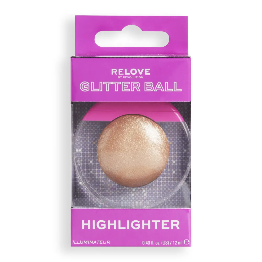 Revolution Beauty Relove by Revolution Dancing Queen Glitter Ball Liquid Highlighter Golden Energy^ Highlighter
