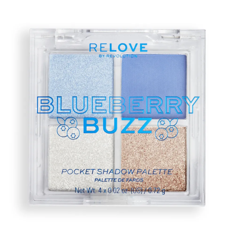 Revolution Beauty Relove Pocket Shadow Palette Blueberry Buzz^ Shadow Palettes