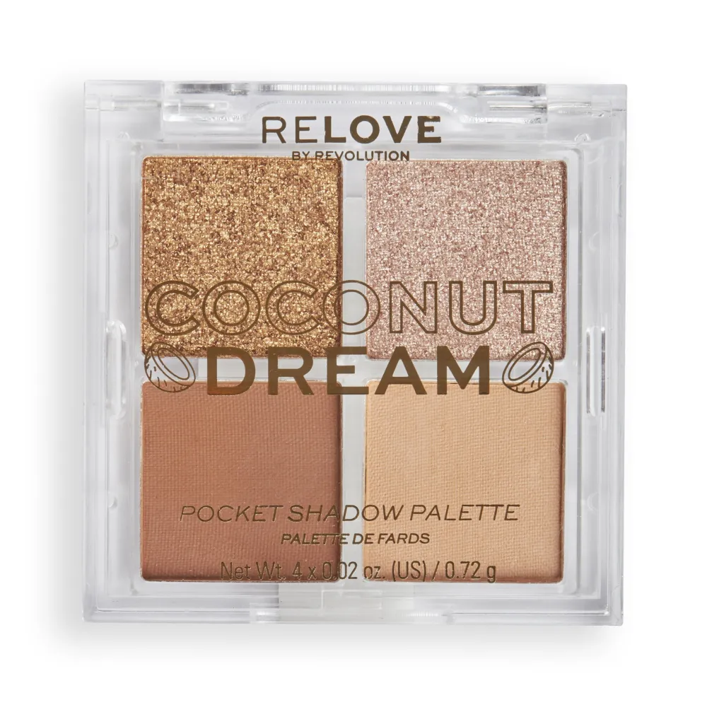 Revolution Beauty Relove Pocket Shadow Palette Coconut Dream^ Shadow Palettes