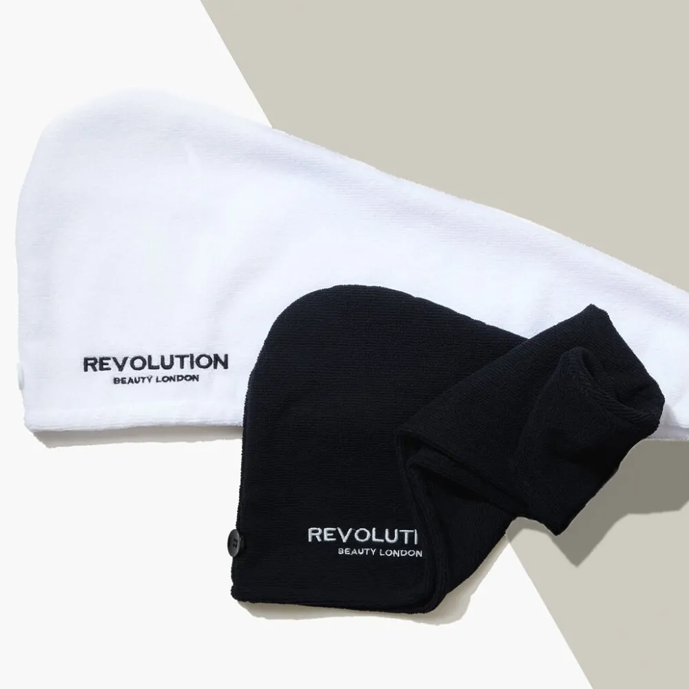 Revolution Beauty Revolution Haircare Microfibre Hair Wrap Black & White^ Hair Accessories