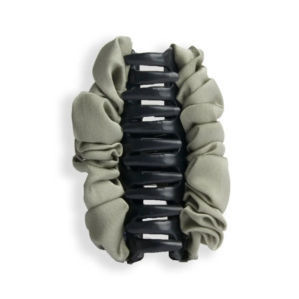 Revolution Beauty Revolution Haircare Ruched Satin Claw Clip Khaki^ Hair Accessories