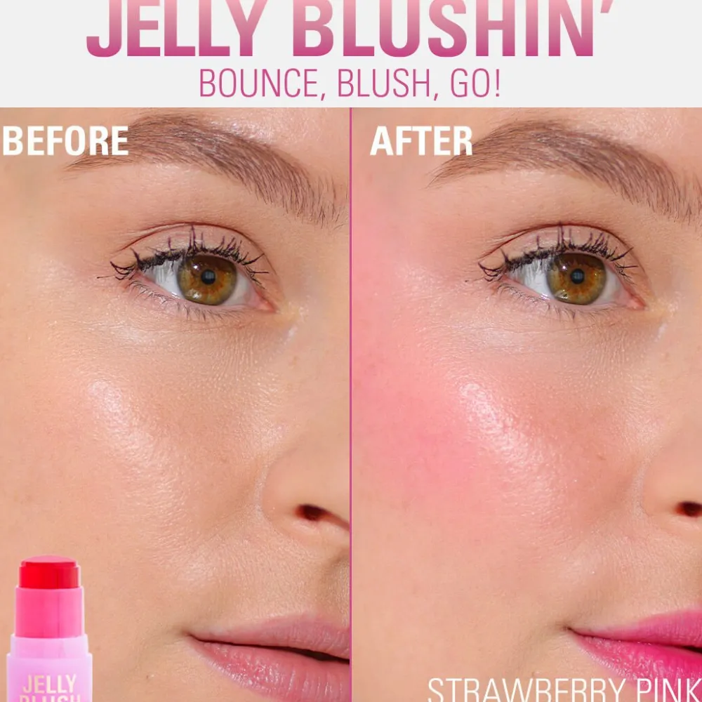 Revolution Beauty Revolution Jelly Blush Stick Lip and Cheek Stain Strawberry Pink^ Lip Stains & Lip Tints|Blush