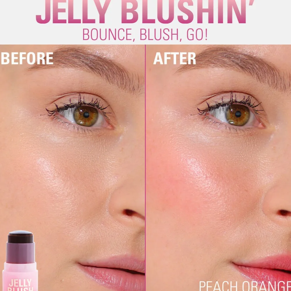 Revolution Beauty Revolution Jelly Blush Stick Lip and Cheek Stain Peach Orange^ Lip Stains & Lip Tints|Blush