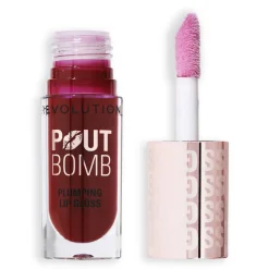Revolution Beauty Revolution Pout Bomb Plumping Gloss Jelly Berry Mauve NEW!^ Lip Gloss