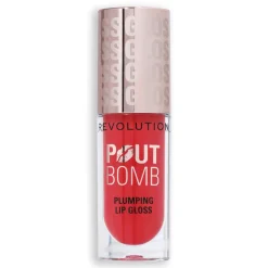 Revolution Beauty Revolution Pout Bomb Plumping Gloss Cherry Sheer Red NEW!^ Lip Gloss