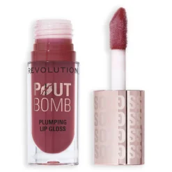 Revolution Beauty Revolution Pout Bomb Plumping Gloss Wild Mauve Pink NEW!^ Lip Gloss