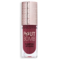Revolution Beauty Revolution Pout Bomb Plumping Gloss Rosewood Rose Pink NEW!^ Lip Gloss