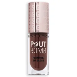 Revolution Beauty Revolution Pout Bomb Plumping Gloss Espresso Cool Nude NEW!^ Lip Gloss