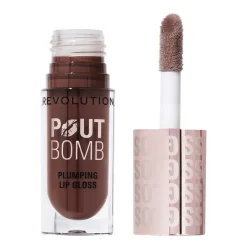 Revolution Beauty Revolution Pout Bomb Plumping Gloss Espresso Cool Nude NEW!^ Lip Gloss