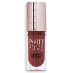 Revolution Beauty Revolution Pout Bomb Plumping Gloss Cookie Warm Nude^ Lip Gloss