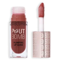 Revolution Beauty Revolution Pout Bomb Plumping Gloss Cookie Warm Nude^ Lip Gloss