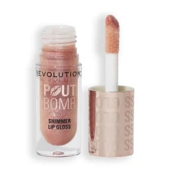 Revolution Beauty Revolution Pout Bomb Shimmer Gloss Glimmer Nude^ Lip Gloss