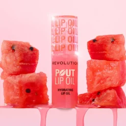 Revolution Beauty Revolution Pout Lip Oil Watermelon Pink^ Lip Oil