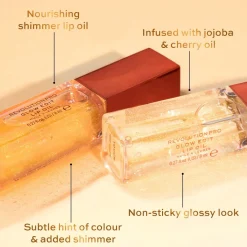 Revolution Beauty Revolution Pro Glow Edit Shimmer Lip Oil Touch Clear^ Lip Oil
