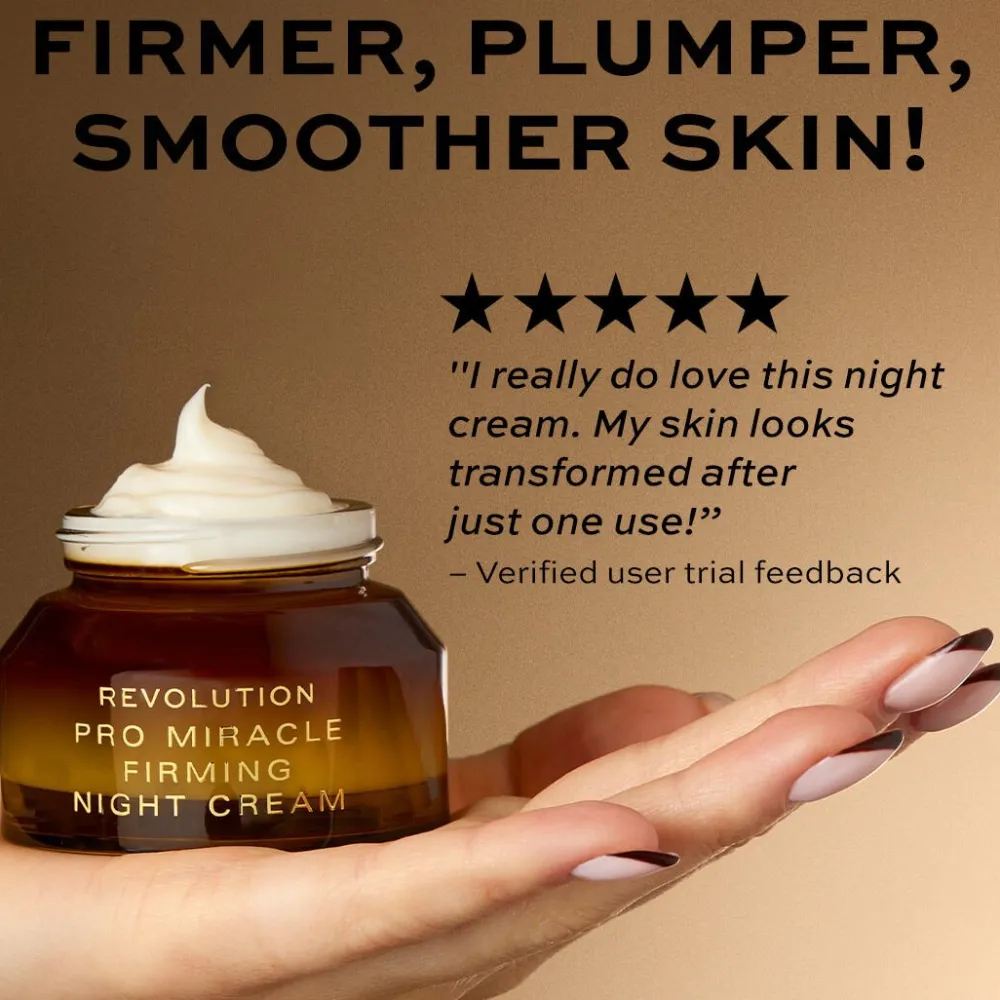 Revolution Beauty Revolution Pro Miracle Vegan Collagen Firming Night Cream^ Squalane|Tremella Mushroom