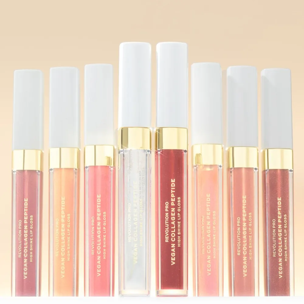 Revolution Beauty Revolution Pro Vegan Collagen Peptide High Shine Lip Gloss Cashmere^ Lip Gloss