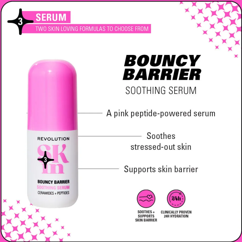 Revolution Beauty Revolution Skin Bouncy Barrier Ceramide & Peptide Soothing Serum 30ml^ Peptides|Ceramides