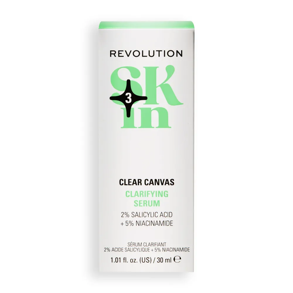 Revolution Beauty Revolution Skin Clear Canvas 5% Niacinamide & 2% Salicylic Acid Clarifying Serum 30ml^ Niacinamide|Dark Spots & Hyperpigmentation