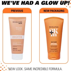 Revolution Beauty Revolution Skin Jelly Gleam Natural Fruit AHAs Brightening Jelly Cleanser 150ml^ Dark Spots & Hyperpigmentation|Teen Skin