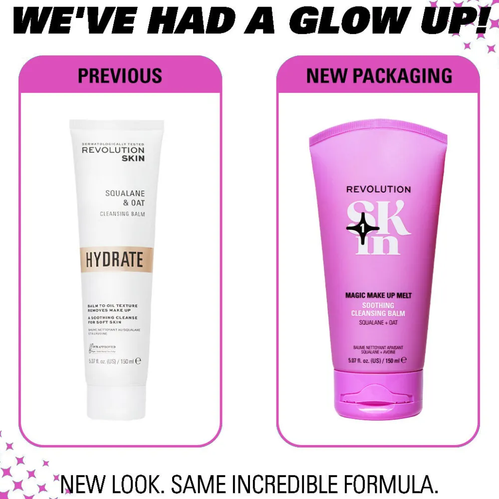 Revolution Beauty Revolution Skin Magic Make Up Melt Squalane & Oat Soothing Cleansing Balm 150ml^ Squalane|Dry Skin