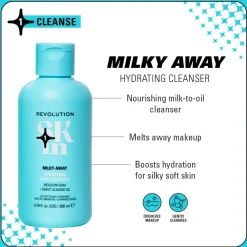 Revolution Beauty Revolution Skin Milky-Away Meadowfoam & Sweet Almond Oil Hydrating Milk Cleanser 200ml^ Squalane|Teen Skin