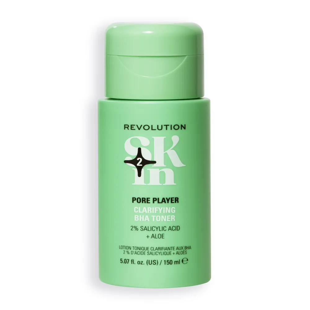 Revolution Beauty Revolution Skin Pore Player 2% Salicylic Acid & Aloe Clarifying BHA Toner 150ml^ Salicylic Acid|Dark Spots & Hyperpigmentation