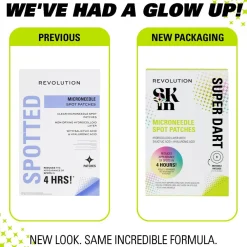 Revolution Beauty Revolution Skin Super Dart Microneedle Salicylic Acid Hydrocolloid Spot Patches 9 Patches^ Salicylic Acid|Hyaluronic Acid