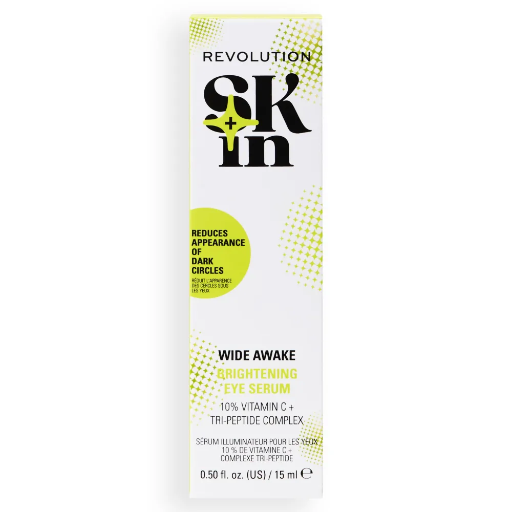 Revolution Beauty Revolution Skin Wide Awake 10% Vitamin C & Tri-Peptide Brightening Eye Serum 15ml^ Peptides|Vitamin C