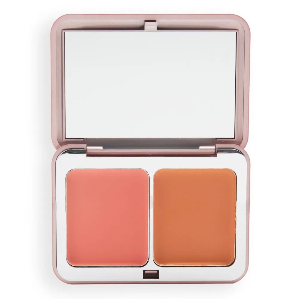 Revolution Beauty XX Revolution Glow Sculptor Cream Blush and Bronzer Forgive and Forget Pink^ Contour|Face Palette