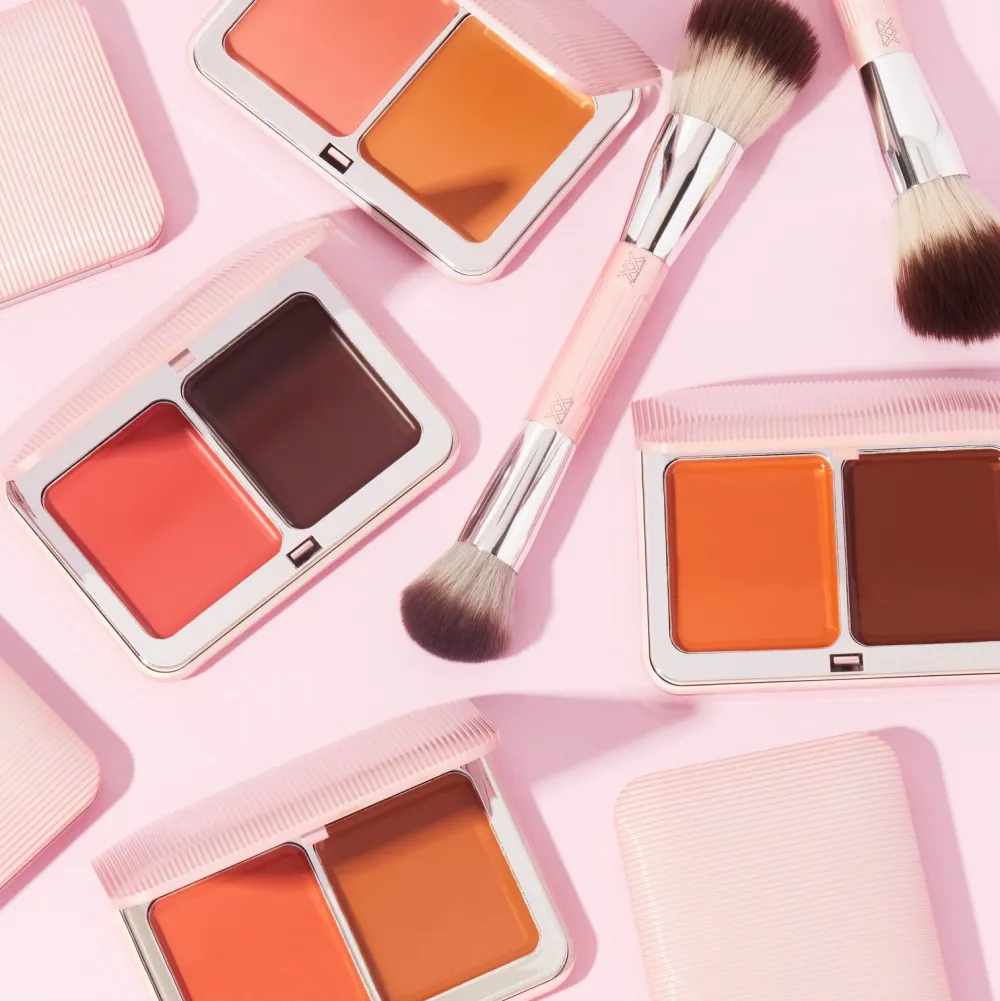 Revolution Beauty XX Revolution Glow Sculptor Cream Blush and Bronzer Forgive and Forget Pink^ Contour|Face Palette